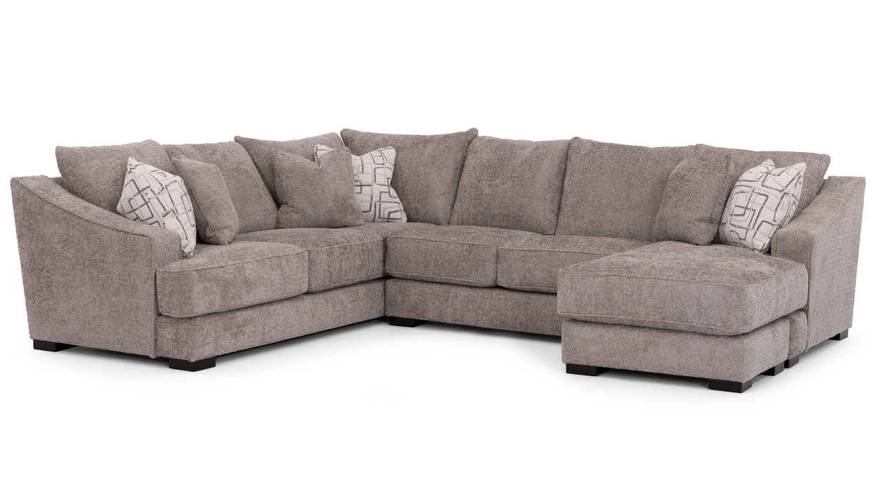 Stanton 176 Sectional - Shown in Vergara Sterling