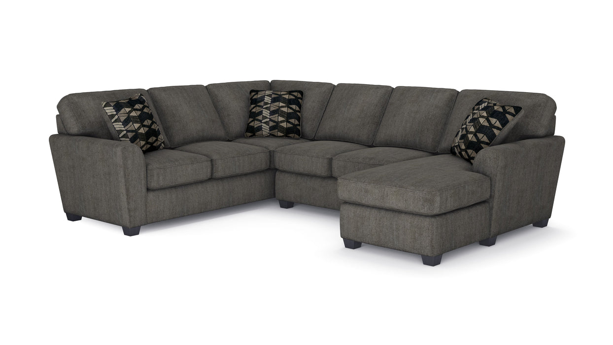 Stanton Furniture 643 Sectional - Shown in Zoos Pebble Cabrini - Furniture World SW (WA)
