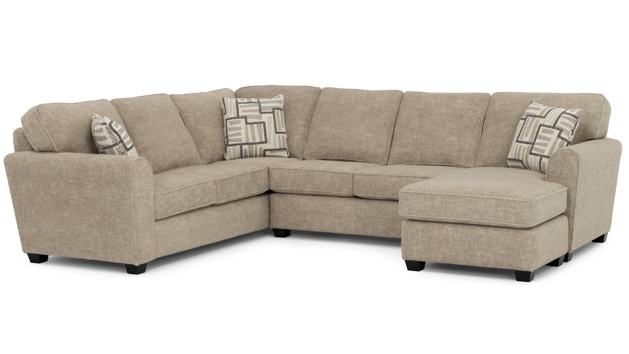 Stanton Furniture 643 Sectional - Shown in Zoos Pebble Cabrini - Furniture World SW (WA)