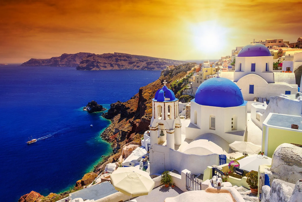 Santorini Sunset - Classy Art - Furniture World SW (WA)