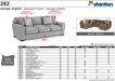 Stanton Furniture 282 Sofa - Shown in Avenger Dolphin - Furniture World SW (WA)