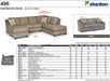 Stanton Furniture 496 Sofa - Shown in Stratus Fog - Furniture World SW (WA)