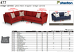 Stanton Furniture 477 Sofa - Shown in Peyton Navy - Furniture World SW (WA)