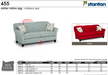 Stanton Furniture 455 Sofa - Shown in Marlow Red - Furniture World SW (WA)