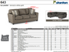 Stanton Furniture 643 Sofa - Shown in Lux Pewter - Furniture World SW (WA)