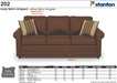 Stanton Furniture 202 Sofa Sleeper - Shown in Stoked Chocolate - Furniture World SW (WA)