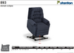 Stanton 893 Power Lift Chair – Shown in Domain Eclipse - Furniture World SW (WA)