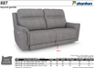 Stanton 887 Sectional – Shown in Beyond Granite - Furniture World SW (WA)