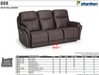 Stanton 888 Sofa – Shown in Diversey Pewter - Furniture World SW (WA)