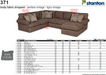 Stanton Furniture 371 Sectional - Shown in Ultratone Raven - Furniture World SW (WA)