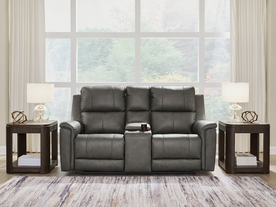 Bleckley Power Reclining Loveseat with Console - Furniture World SW (WA)