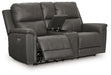 Bleckley Power Reclining Loveseat with Console - Furniture World SW (WA)