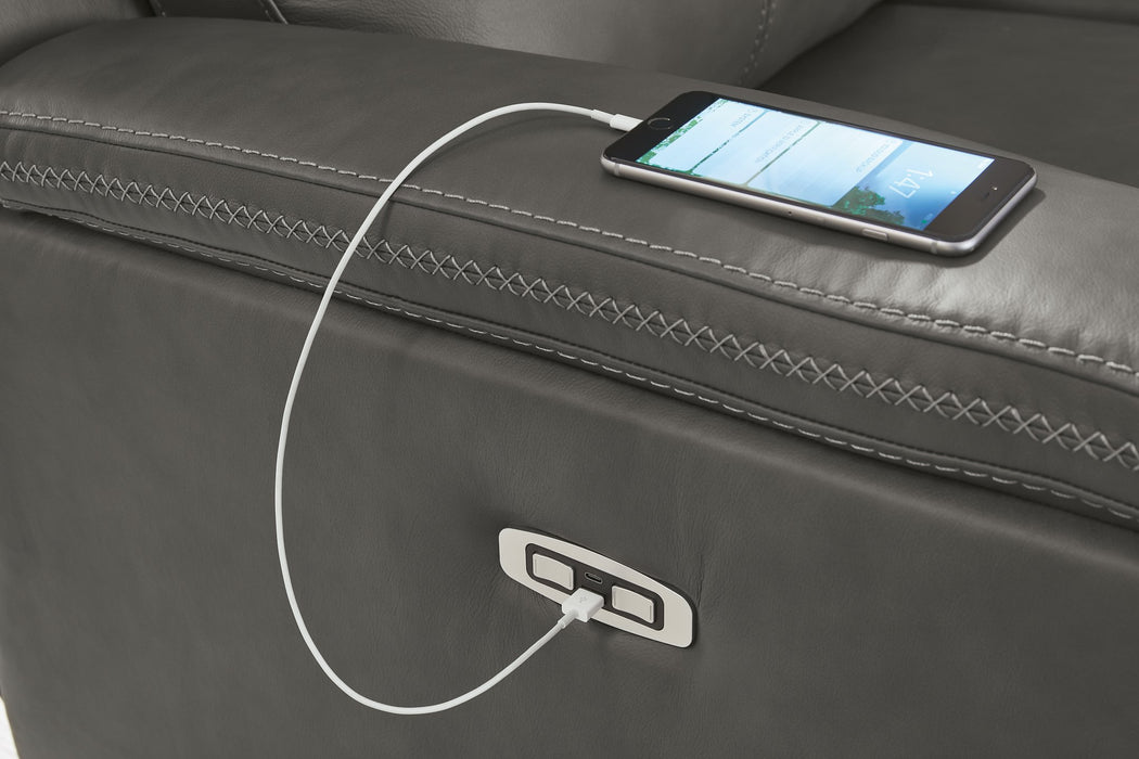 Bleckley Power Reclining Loveseat with Console - Furniture World SW (WA)