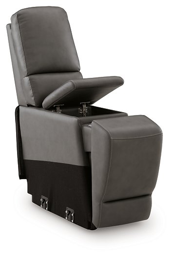 5Z - Pittson Power Reclining Sectional Loveseat with Console - Furniture World SW (WA)