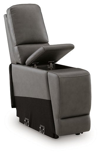 5Z - Pittson Power Reclining Sectional Loveseat with Console - Furniture World SW (WA)