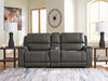 5Z - Pittson Power Reclining Sectional Loveseat with Console - Furniture World SW (WA)