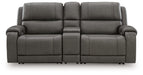 5Z - Pittson Power Reclining Sectional Loveseat with Console - Furniture World SW (WA)