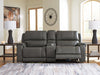 5Z - Pittson Power Reclining Sectional Loveseat with Console - Furniture World SW (WA)