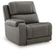5Z - Pittson Power Reclining Sectional Loveseat with Console - Furniture World SW (WA)