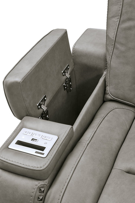 The Man-Den Power Reclining Loveseat with Console - Furniture World SW (WA)