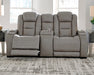 The Man-Den Power Reclining Loveseat with Console - Furniture World SW (WA)