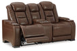 The Man-Den Power Reclining Loveseat with Console - Furniture World SW (WA)