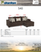 Stanton 540 Sofa Chaise - Shown in Champ Slate - Furniture World SW (WA)