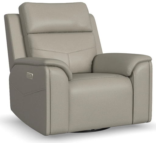 Flexsteel Vernon Power Swivel Gliding Recliner with Power Headrest, Lumbar, Heat & Massage - Furniture World SW (WA)