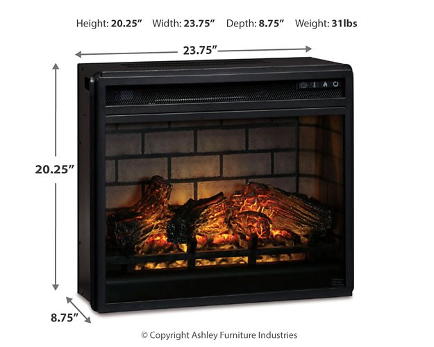 Entertainment Accessories Electric Infrared Fireplace Insert - Furniture World SW (WA)