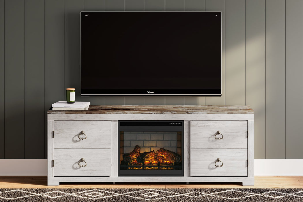 Willowton 72" TV Stand with Electric Fireplace - Furniture World SW (WA)