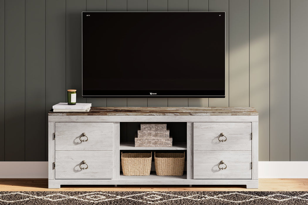 Willowton 72" TV Stand with Electric Fireplace - Furniture World SW (WA)