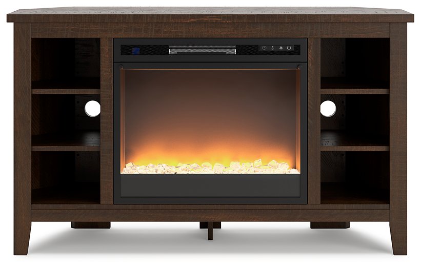 Camiburg Corner TV Stand with Electric Fireplace - Furniture World SW (WA)