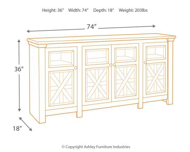 Bolanburg 74" TV Stand