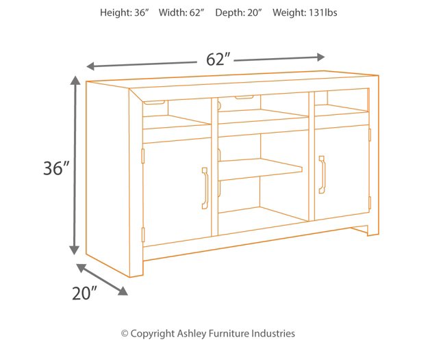 Sommerford 62" TV Stand with Electric Fireplace - Furniture World SW (WA)