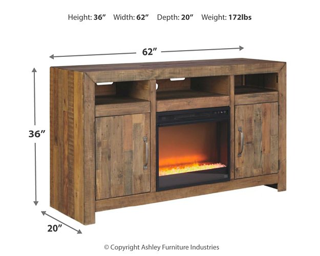 Sommerford 62" TV Stand with Electric Fireplace - Furniture World SW (WA)