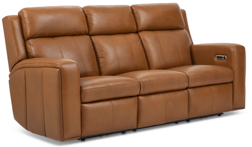 Flexsteel Wyatt Power Reclining Sofa with Power Headrests and Lumbar - Furniture World SW (WA)