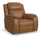 Flexsteel Ziggy Leather Power Recliner with Power Headrest, Lumbar, Heat & Massage - Furniture World SW (WA)