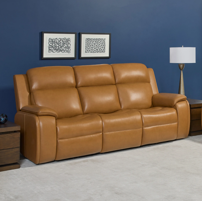 Flexsteel Ziggy Leather Power Reclining Sofa with Power Headrest, Lumbar, Heat & Massage - Furniture World SW (WA)