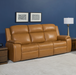 Flexsteel Ziggy Leather Power Reclining Sofa with Power Headrest, Lumbar, Heat & Massage - Furniture World SW (WA)