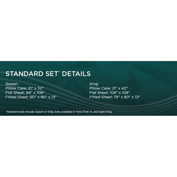 TEMPUR Luxe Egyptian Cotton Pillowcase Set