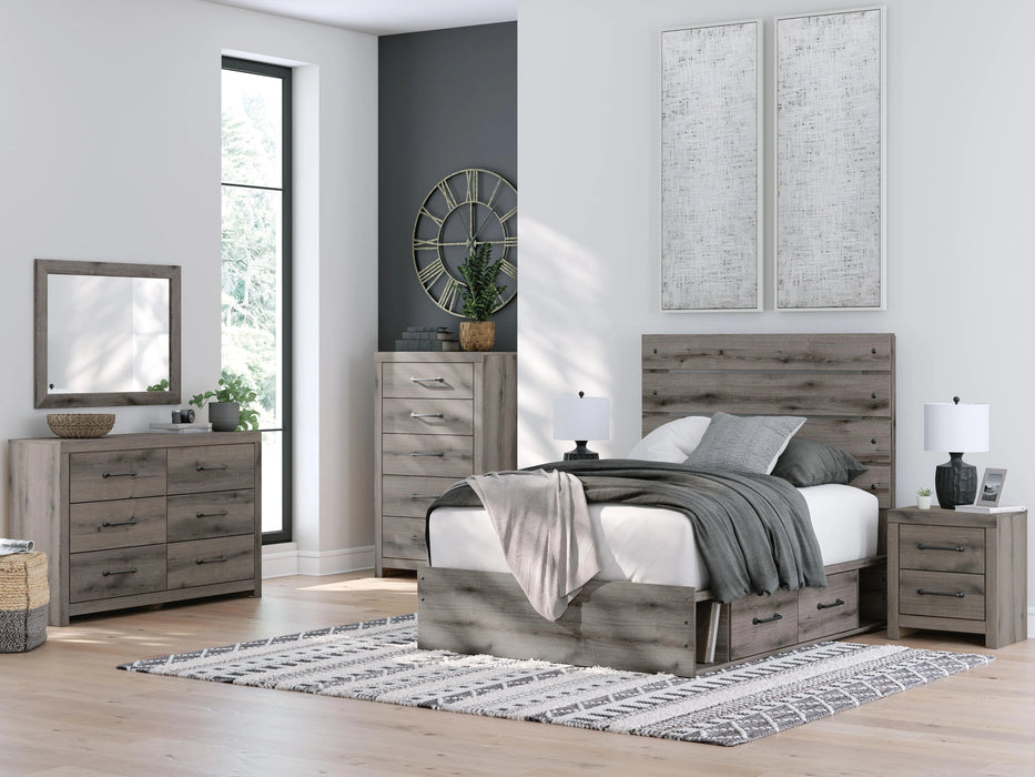 Graystorm Bed with Storage