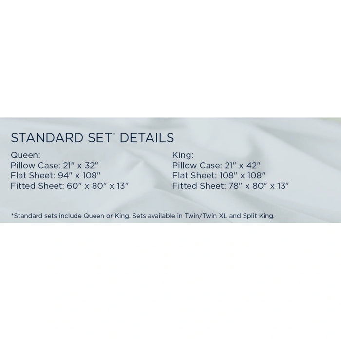 TEMPUR Luxe Egyptian Cotton Pillowcase Set