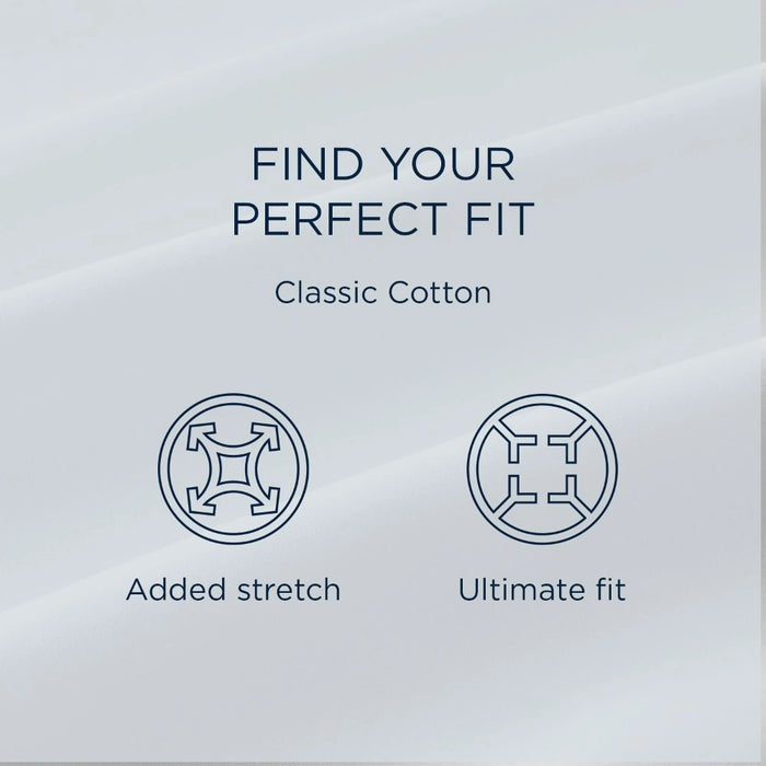 TEMPUR Classic Cotton Sheet Set Sleepy Silver Mist