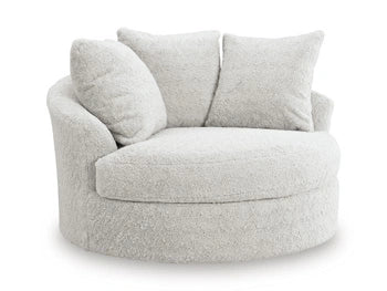 Cuddle Plush Oversized Swivel Accent Chair