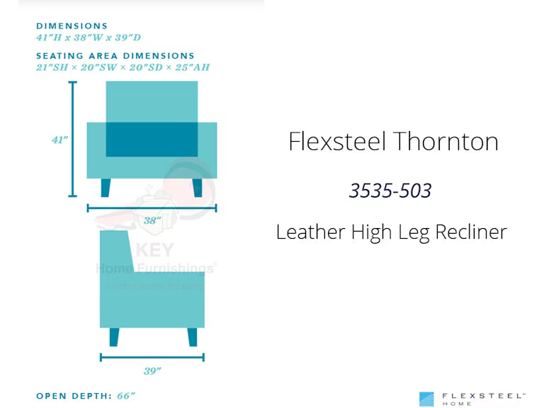 Flexsteel Thorton High-Leg Recliner (Customizable) - Furniture World SW (WA)