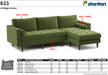 Stanton 633 Chaise Sofa - Shown in Vintage Moss - Furniture World SW (WA)