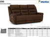 Stanton 890 Sofa – Shown in Deschutes Whiskey - Furniture World SW (WA)