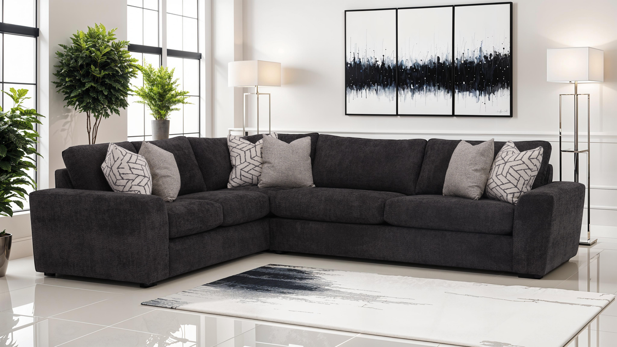 Stanton 607 Sectional - Shown in Dominator Cream | Furniture World