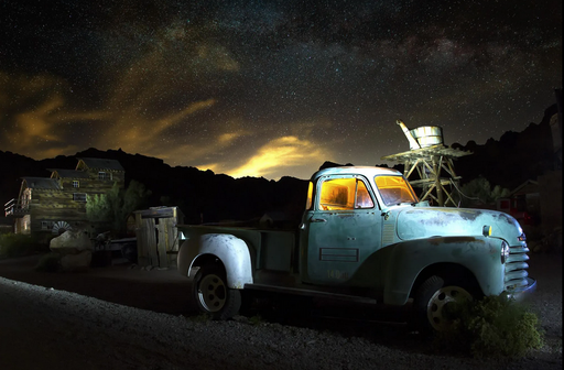 Truck at Night - Classy Art - Furniture World SW (WA)