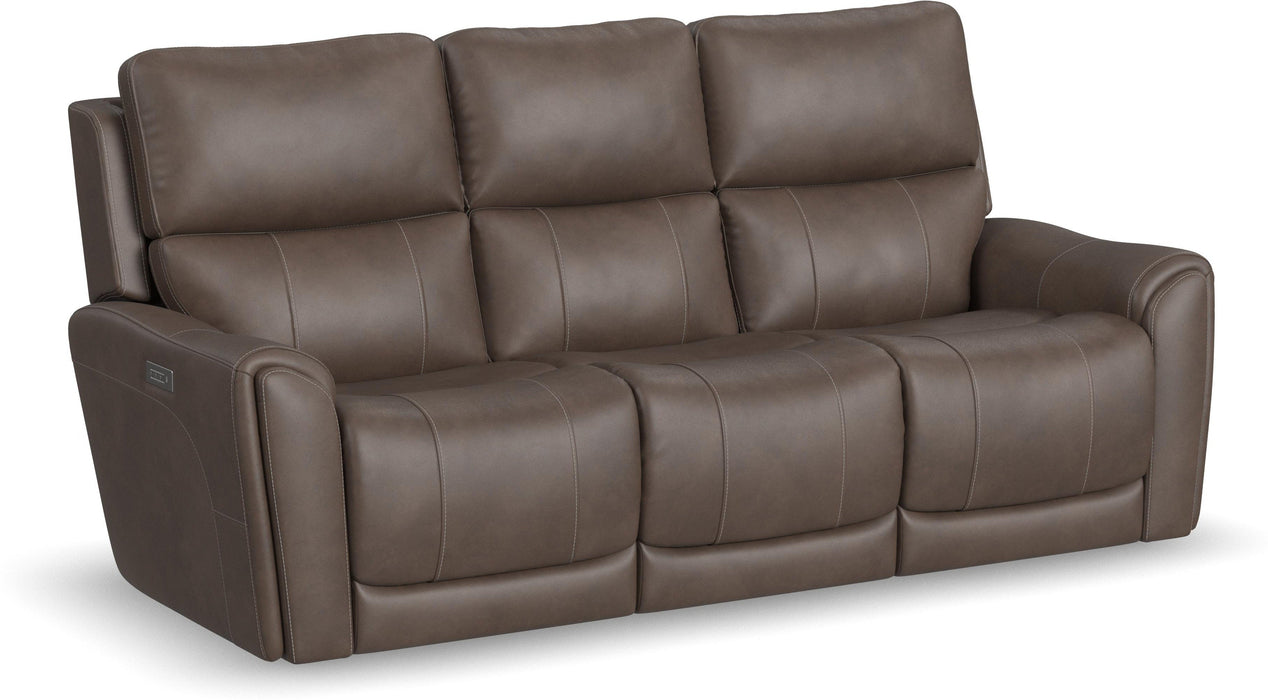 Carter Power Reclining Sofa with Console & Power Headrests & Lumbar - Furniture World SW (WA)